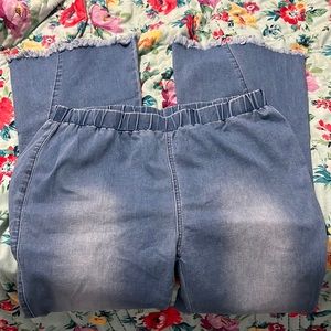 Wide leg jeans